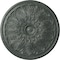 Ekena Millwork Bordeaux Ceiling Medallion (Fits Canopies up to 3 1/4"), 22 5/8"OD x 1 3/4"P, Athenian Green Crackle CM22BOAGC - alternate 1